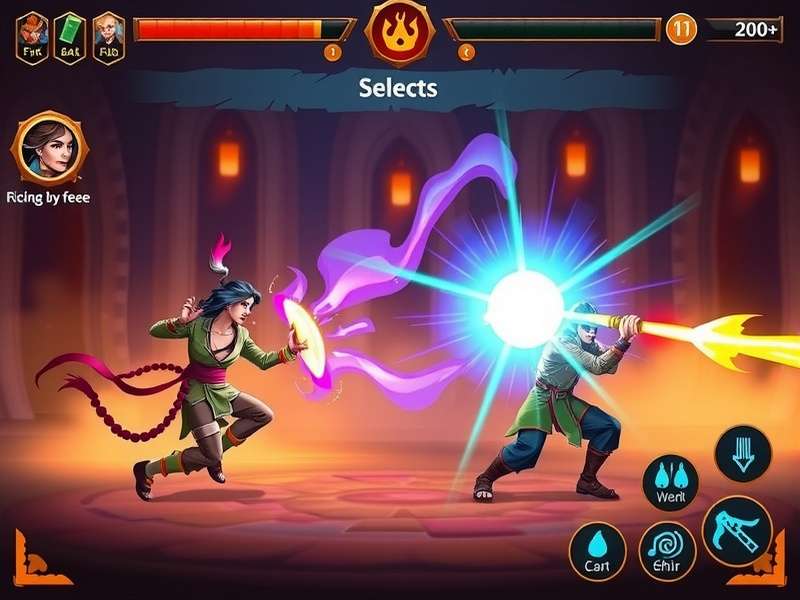 Holi Warrior Strike gameplay screenshot showing colorful combat