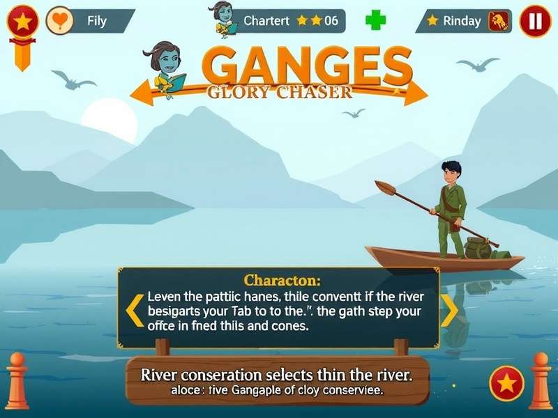 Ganges Glory Chaser educational content about river conservation