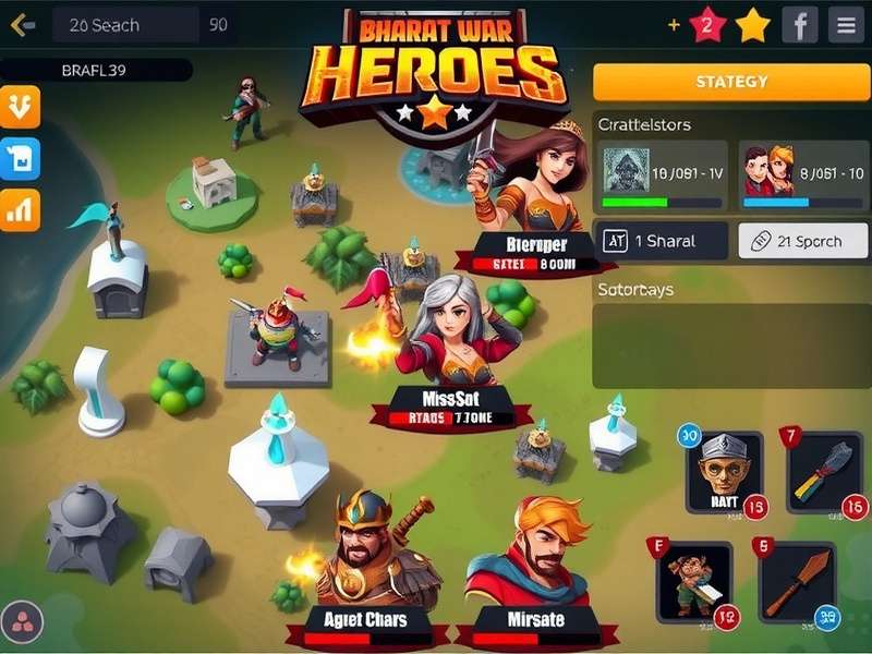 Bharat War Heroes multiplayer battle interface