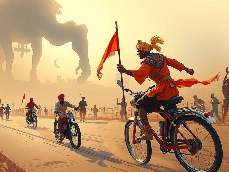 Historical depiction of Gujarat Glory Glide gameplay