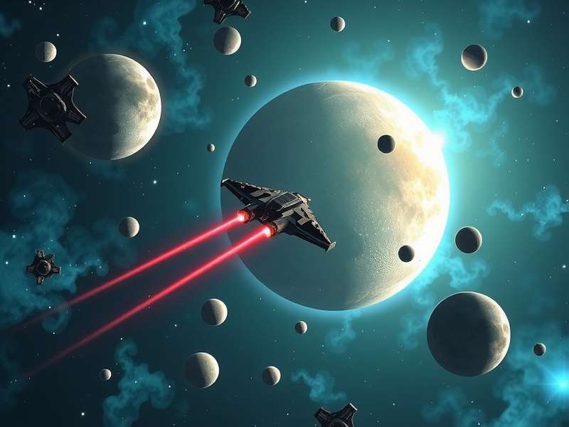 Dhoom Galaxy Explorer planetary system with multiple moons