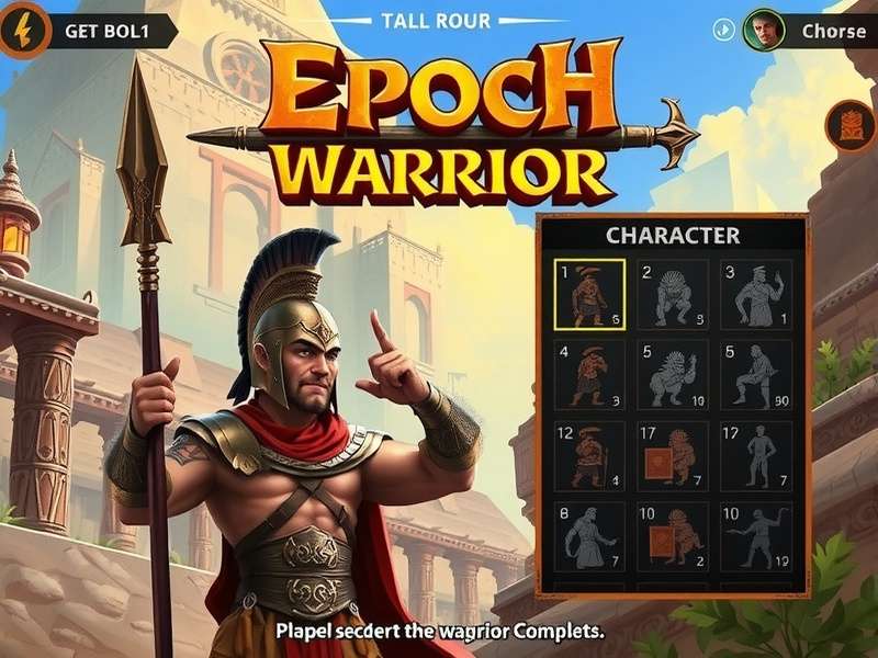 Epoch Warrior character selection screen