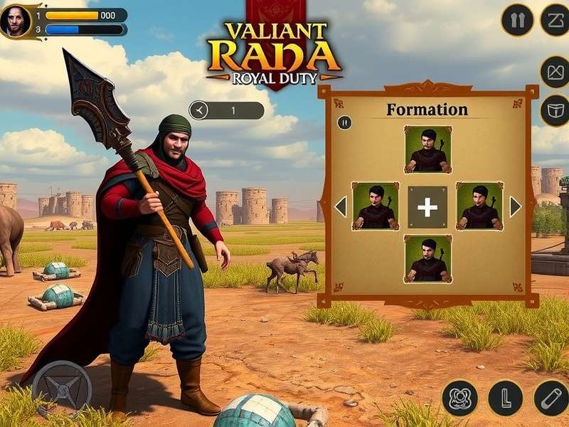 Valiant Rana Royal Duty strategy guide showing formation positioning