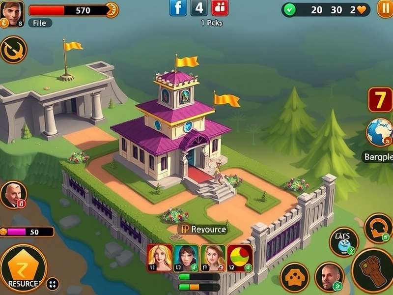 Royal Story Royal Dreams resource management interface