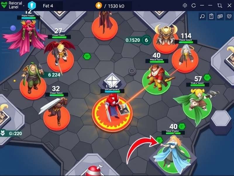 Duel Of Valor Stars strategy map showing tactical positions