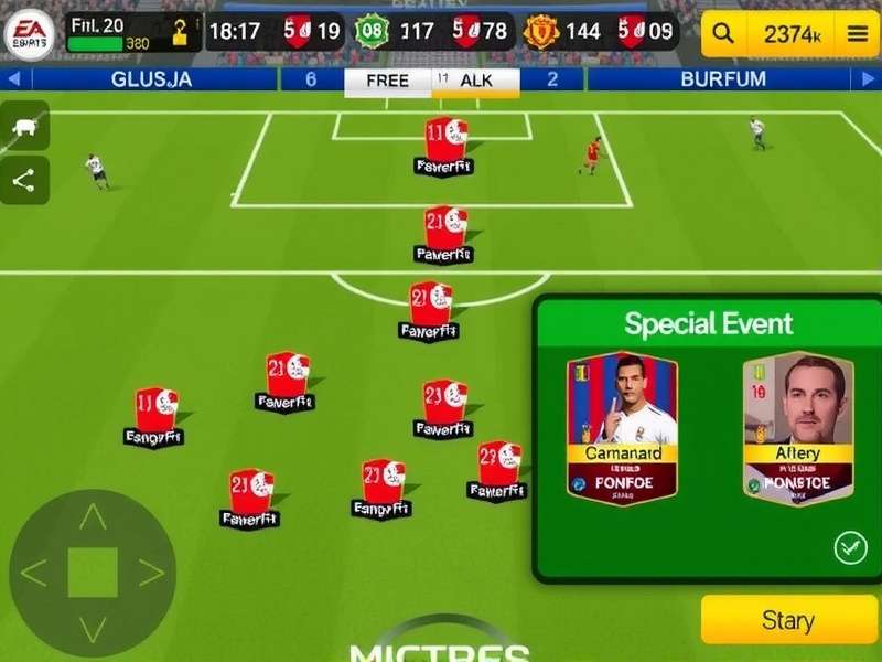 FIFA Mobile Elite Playmakers gameplay screenshot showing realistic graphics and intuitive controls