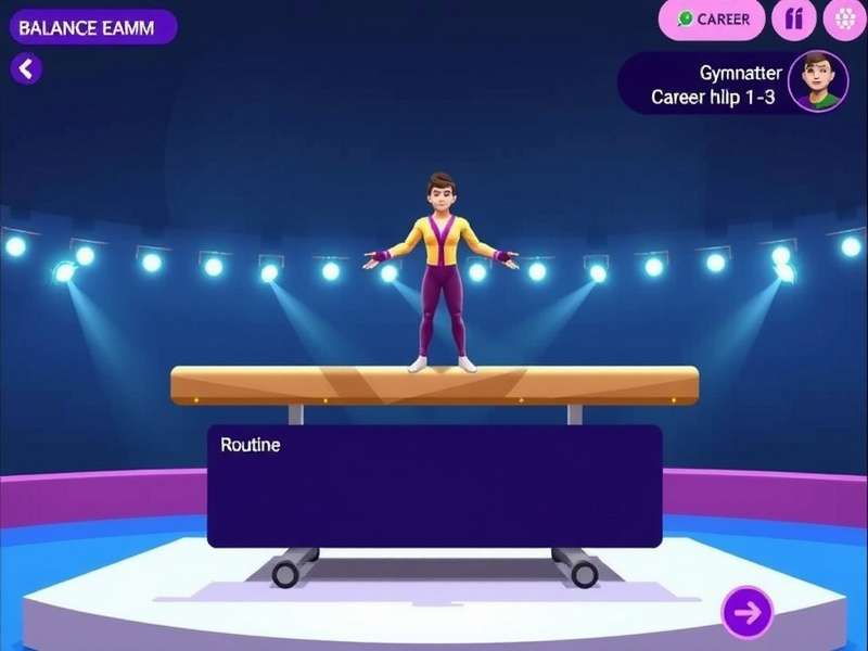 Helix Gymnastics Glory routine planning interface