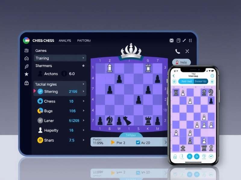 Chess training module interface showing tactical puzzles on Chess Virtuoso India