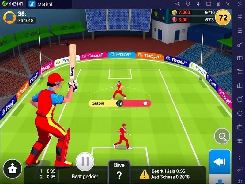 Basket Cricket Hero Game Interface