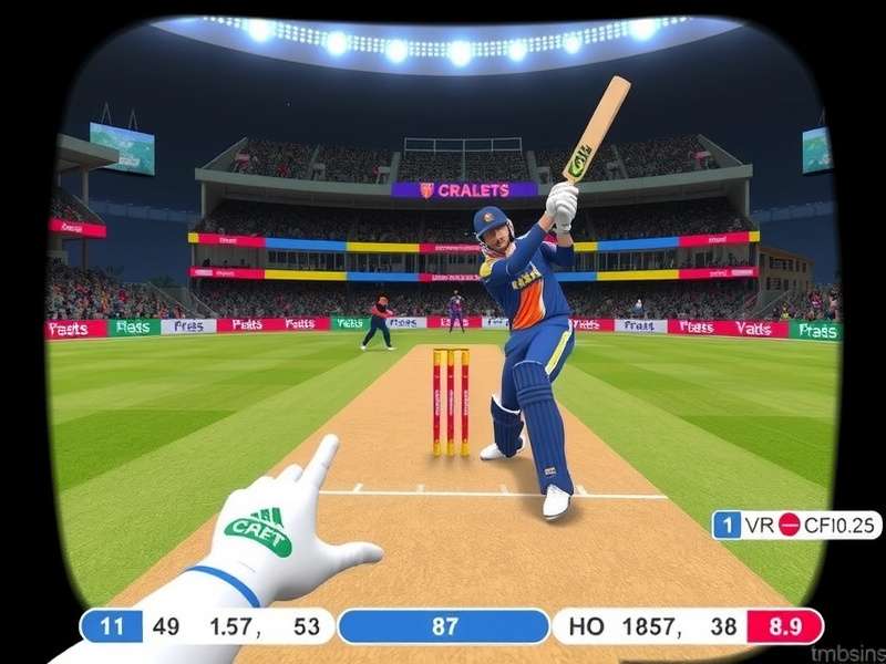VR Cricket Grand Masters bowling action demonstration