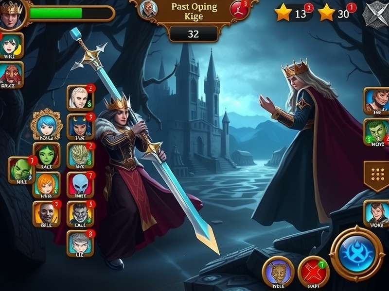 Enchanted Dominion King game interface