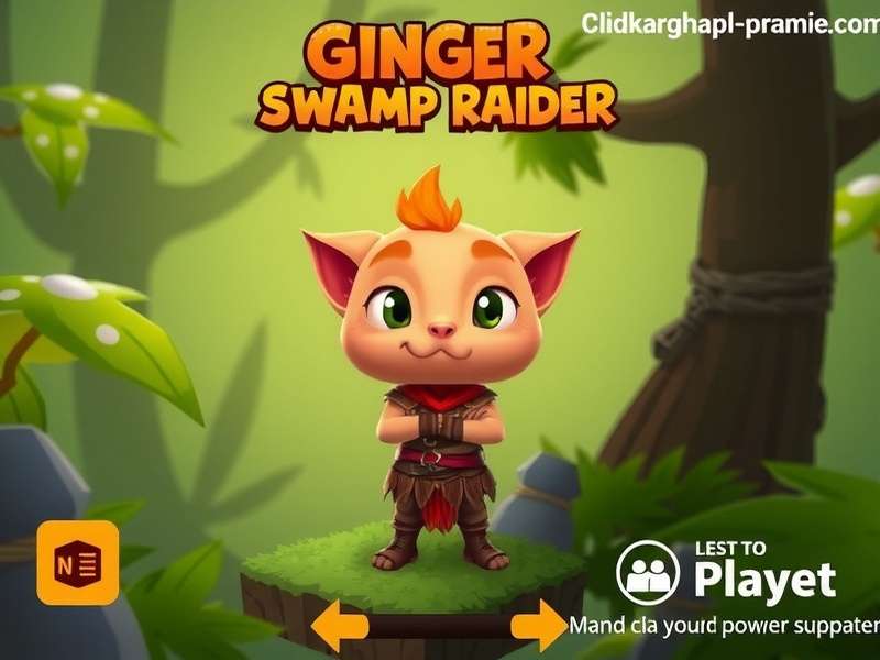 Ginger Swamp Raider Game Main Screen
