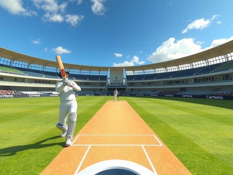 VR Cricket Grand Masters multiplayer match in progress