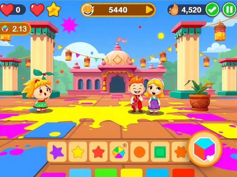 Holi Sunny Adventure character lineup showing Sunny and friends