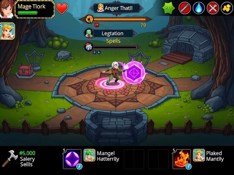 Fennel Magic Mayhem gameplay screenshot showing magical combat