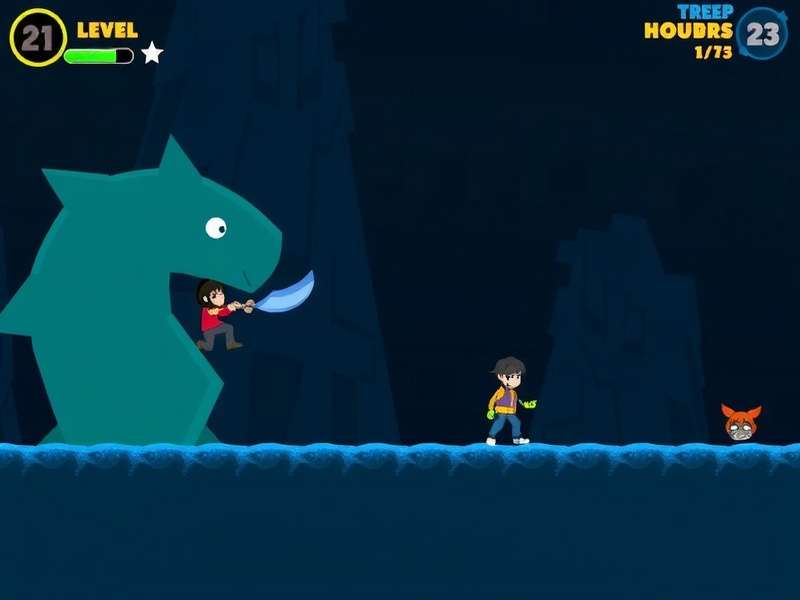 Desi Deep Blue Dash Gameplay Screenshot