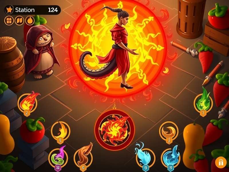 Hot Chilli Wizards multiplayer battle interface
