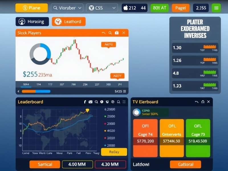 Stock Smart Supreme gameplay interface showing virtual trading dashboard