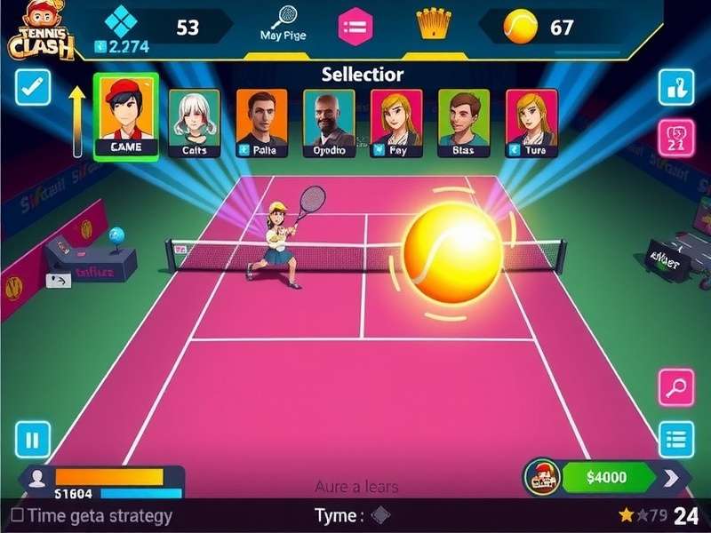 Advanced strategy visualization for Tennis Clash Fierce Battle