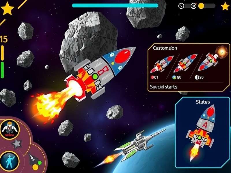 Advanced spacecraft customization options in Astro Pirates Asteroid Miners