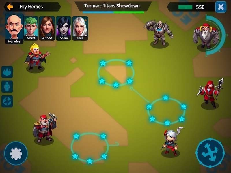 Turmeric Titans Showdown strategy map showing tactical positions
