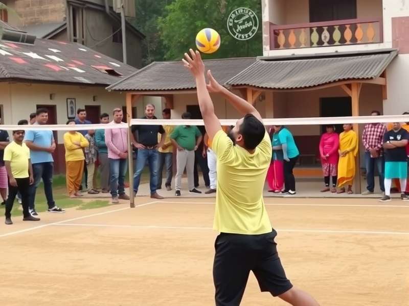 Punjabi Spike Master championship match with intense crowd participation