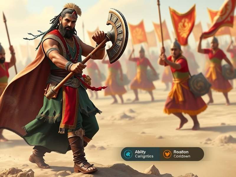 Historical depiction of Maratha warriors in traditional battle formation