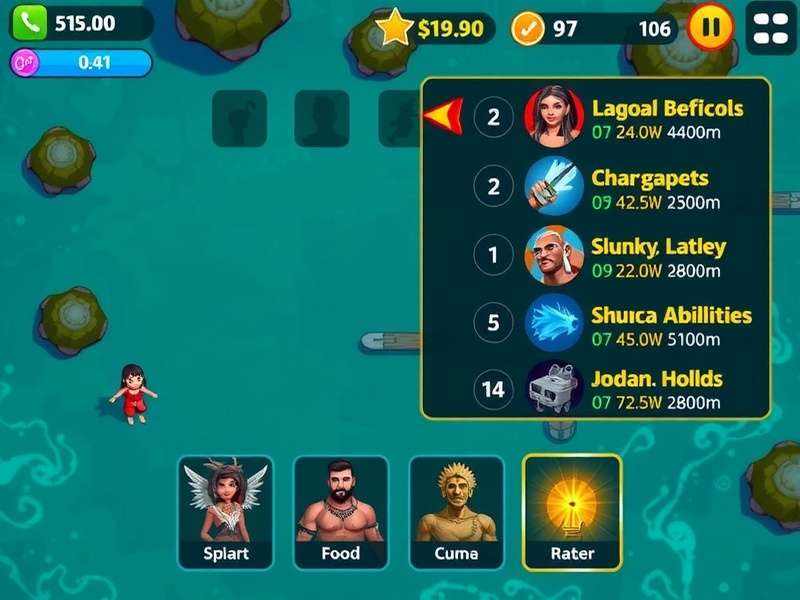 Lagoon Dream Chase character abilities showcase with special effects