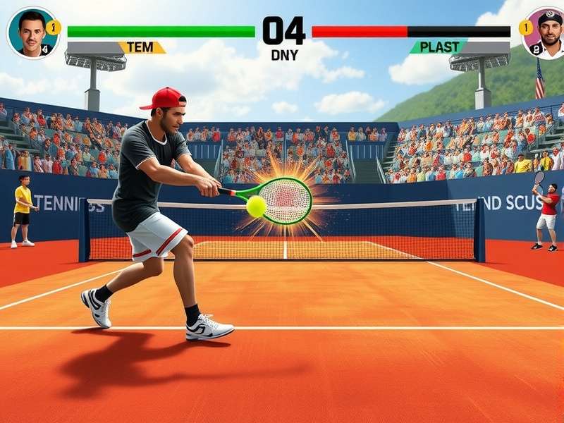 Tennis Warrior Champion Fight tournament competition scene