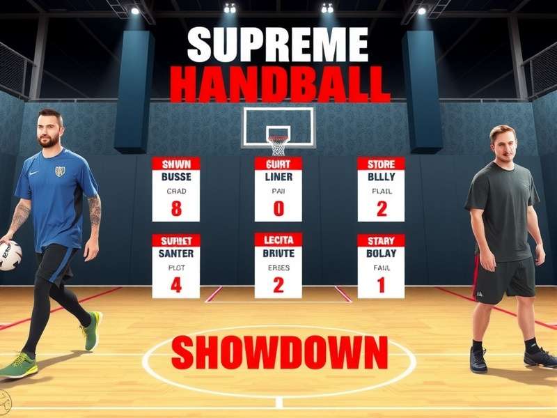 Supreme Handball Showdown championship match action