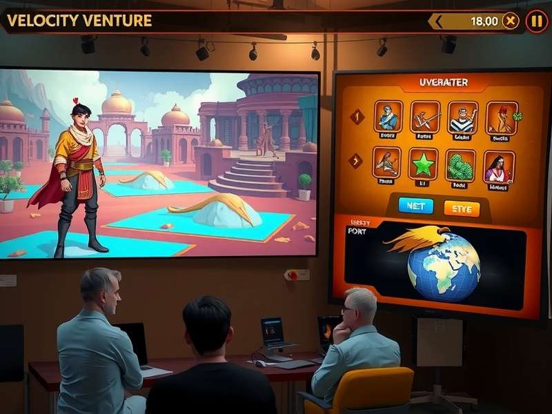 Velocity Venture character upgrade screen showing multiple progression paths