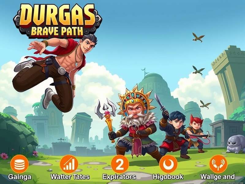 Durga S Brave Path game cover art showing the protagonist in action