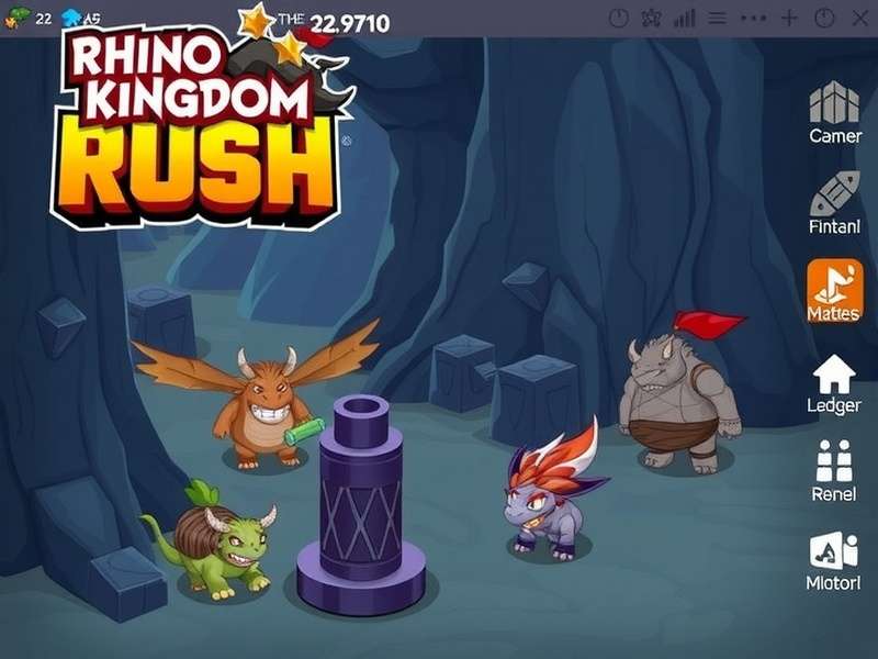 Rhino Kingdom Rush Game Screenshot