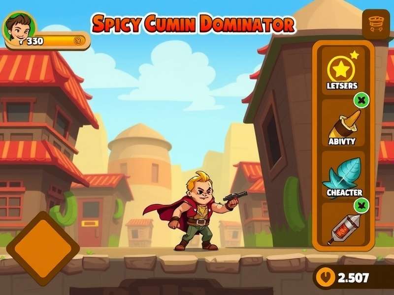 Spicy Cumin Dominator gameplay screenshot showing character and environment
