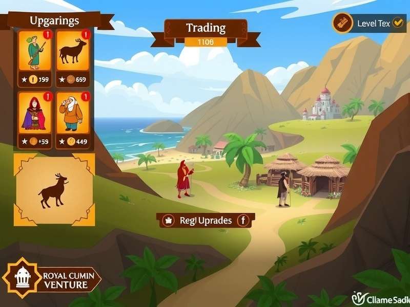 Royal Cumin Venture progression system and level upgrades