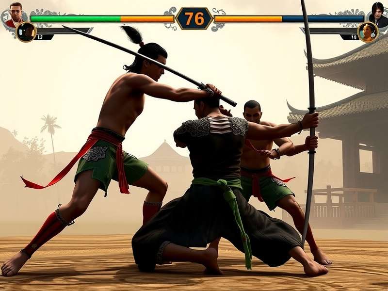 Martial arts training scene from Samurai's Honor: Indian Martial Arts