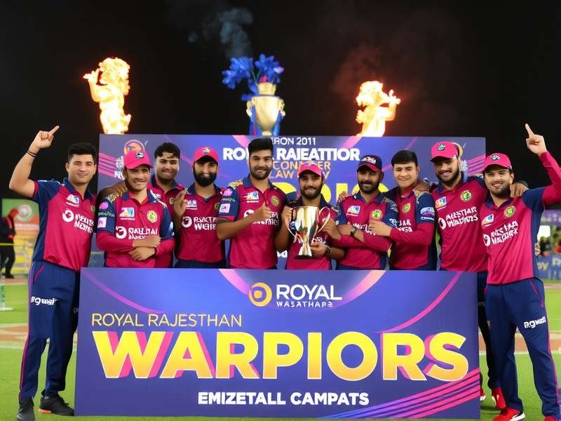 Royal Rajasthan Warriors team celebration