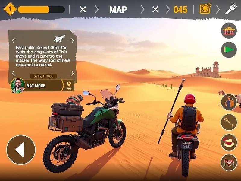 Cultural elements in Rajasthan Desert Rider showing traditional architecture and festivals