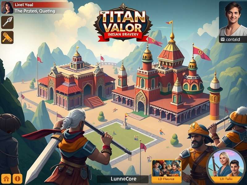 Titan Valor Indian Bravery gameplay screenshot showing characters and environment