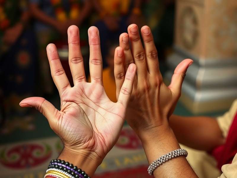 Traditional Indian hand game demonstration