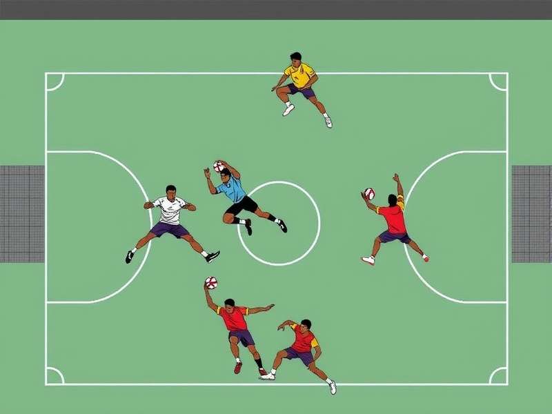 Indian Handball Dynamite gameplay showing players in action