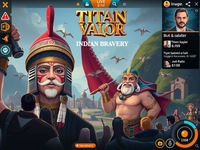 Titan Valor Indian Bravery city building and management interface