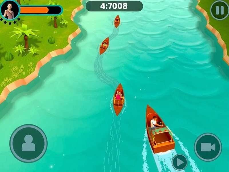 Ganga S River Race strategy guide showing optimal racing lines