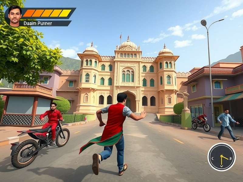 Udaipur Urge Runner character selection screen showing diverse Indian avatars