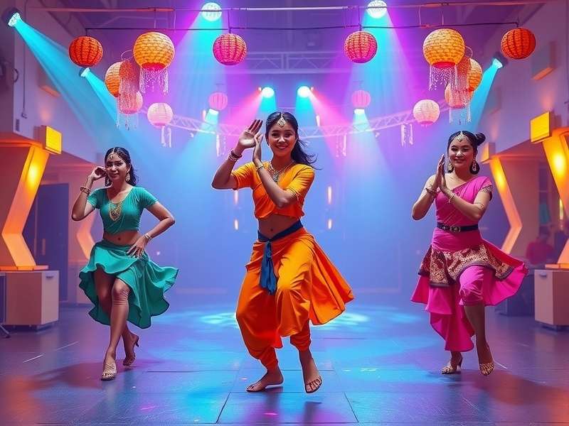 Jai Ho Jive Jam multiplayer dance battle scene