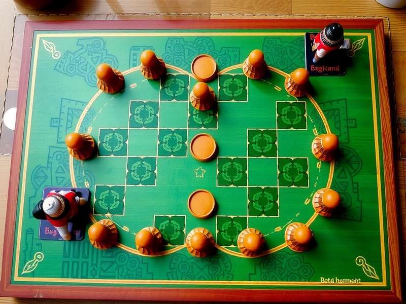 Traditional Kerala Backwaters Harmony game board setup