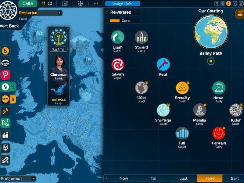Deep Blue Opulence gameplay screenshot showing strategic interface