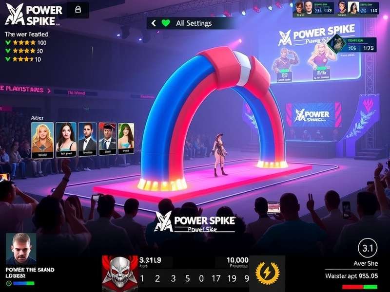 Power Spike esports tournament with live audience