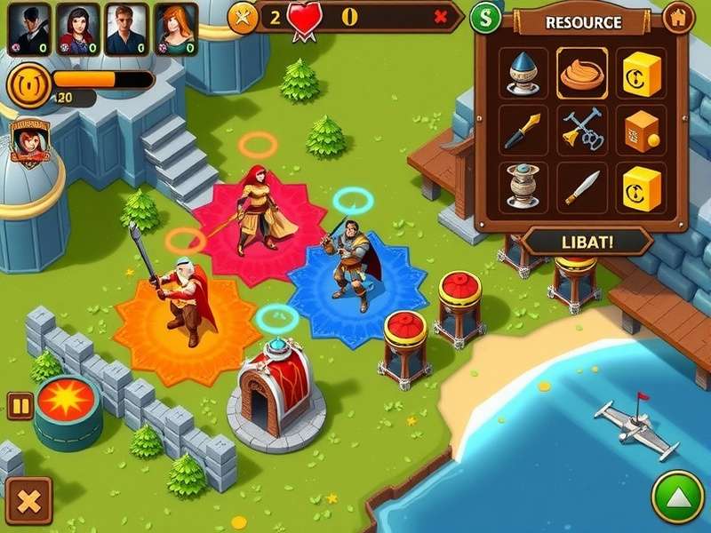 Cinnamon Conquest Heroes gameplay screenshot showing strategic battle