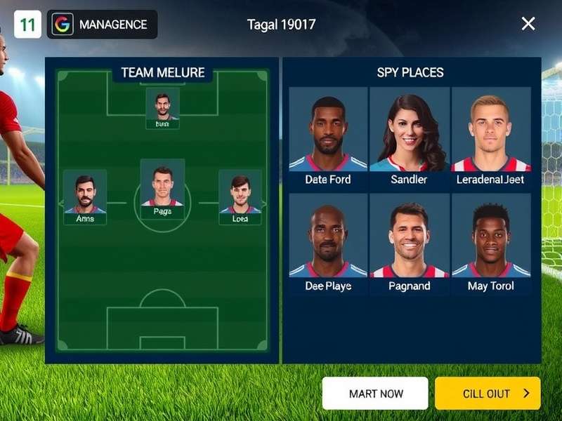 Surat Football Superstars team management interface